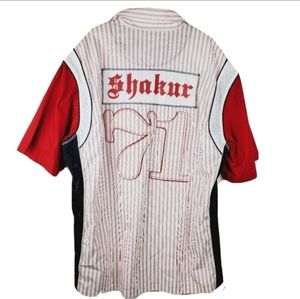 Makaveli Tupac Shakur #71 Jersey Baseball Button Front Shirt Men's Size Large